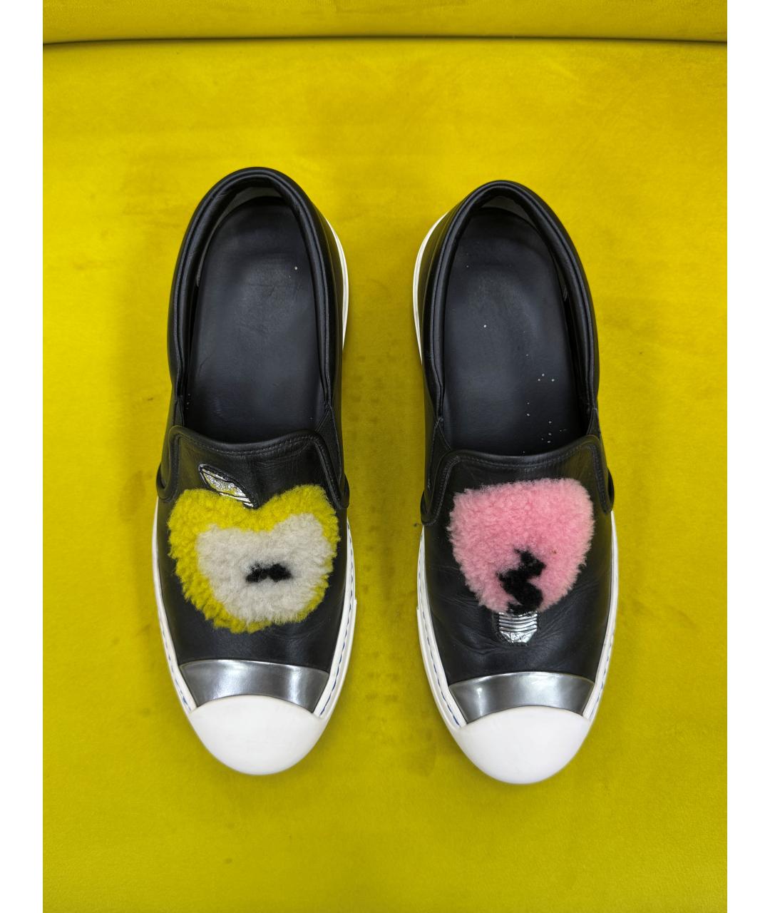FENDI Черные слипоны, фото 4