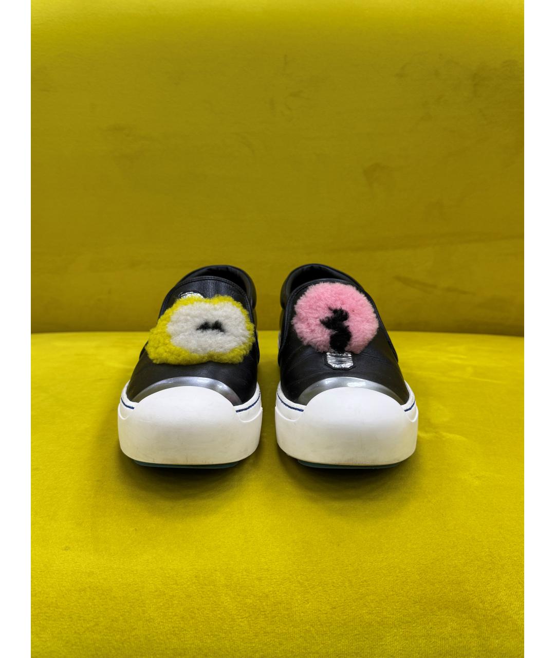 FENDI Черные слипоны, фото 3