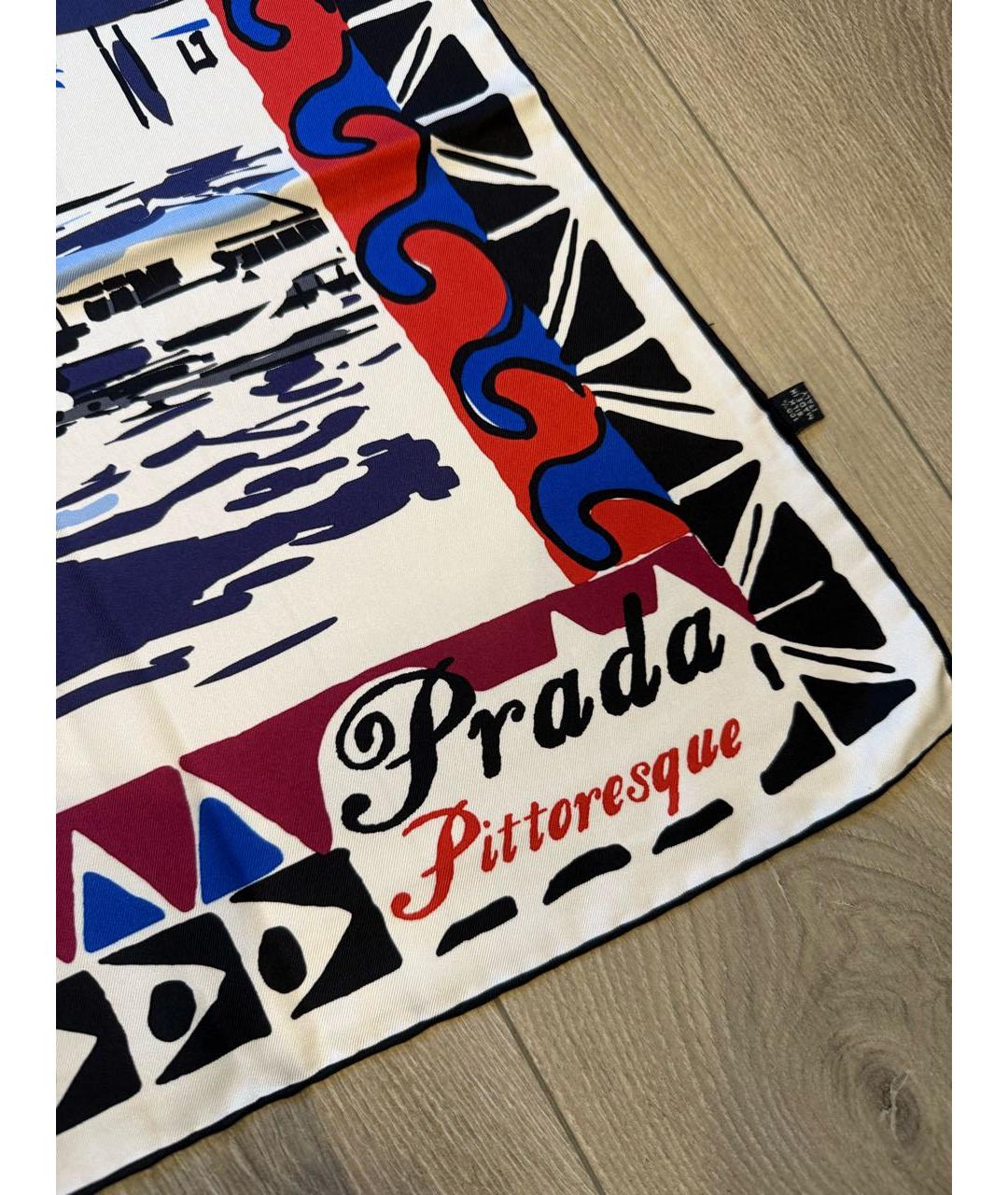 PRADA Мульти шелковый платок, фото 2
