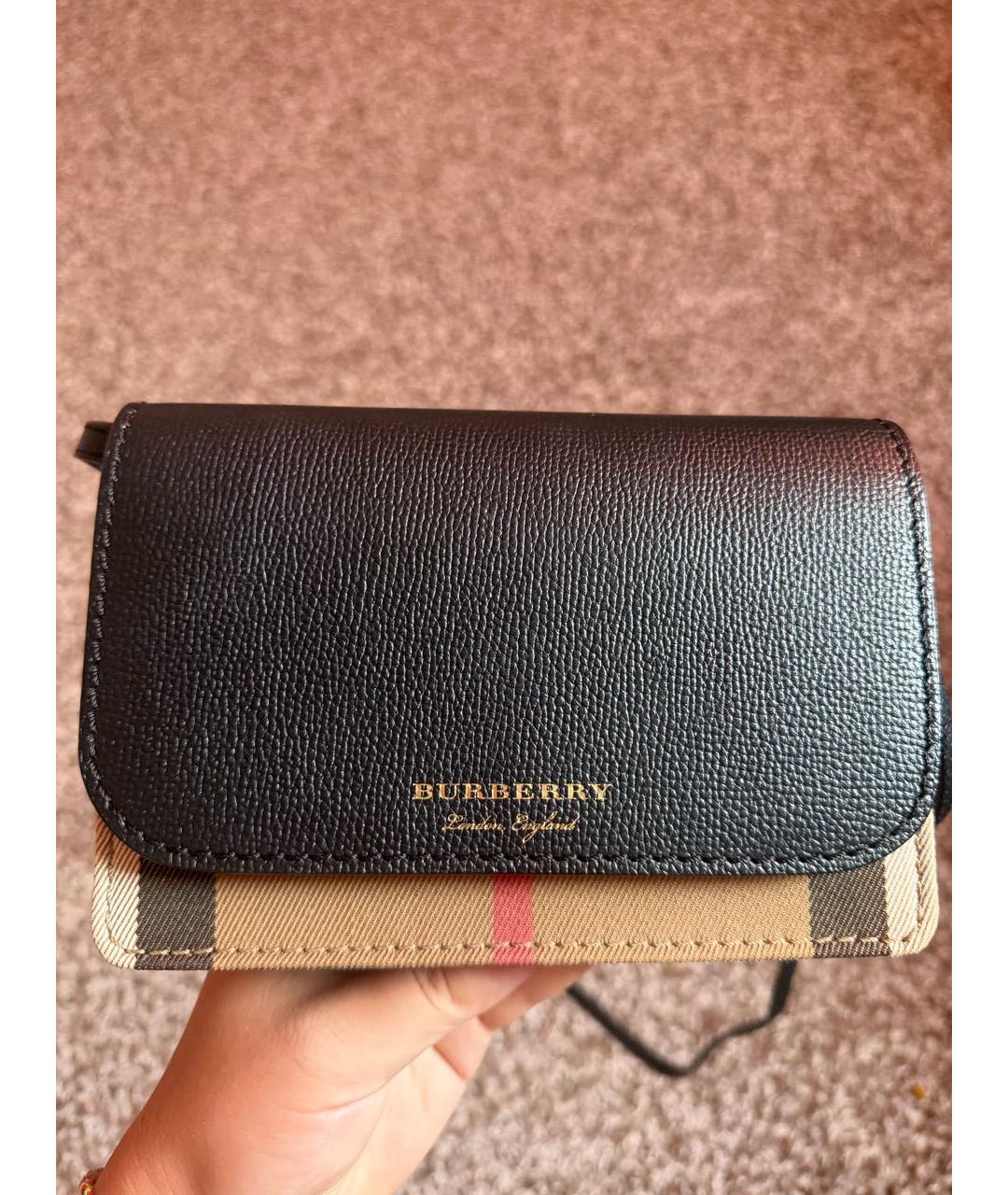 BURBERRY Черная сумка через плечо, фото 2
