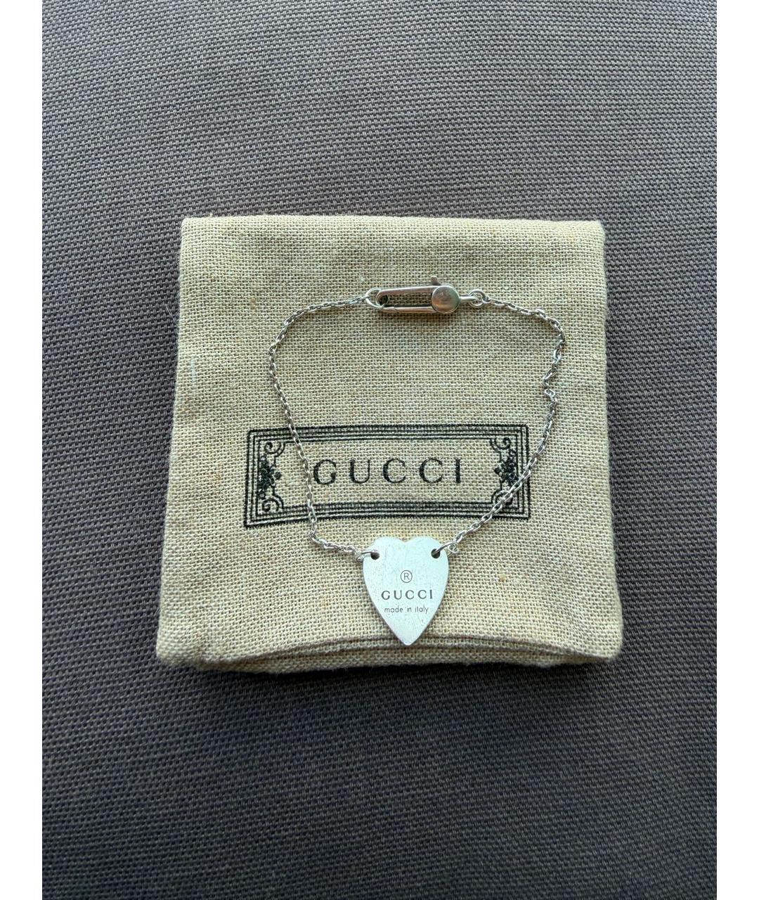 GUCCI Серебряный серебряный браслет, фото 3