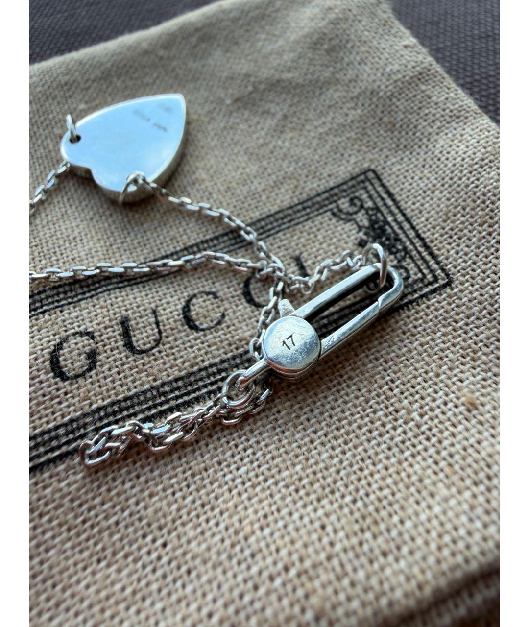 GUCCI Серебряный серебряный браслет, фото 8