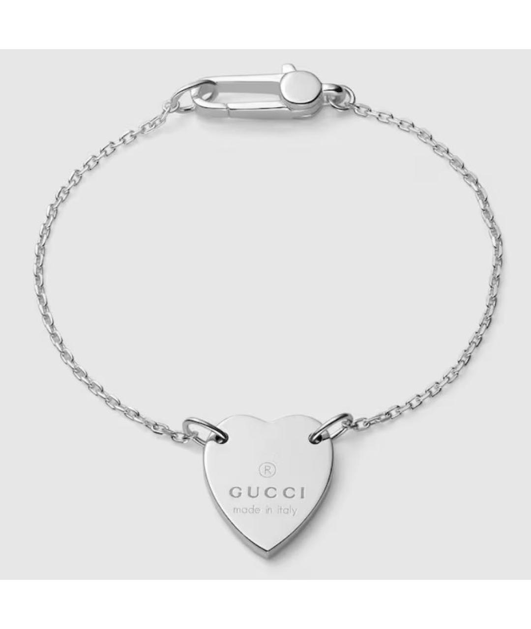 GUCCI Серебряный серебряный браслет, фото 9