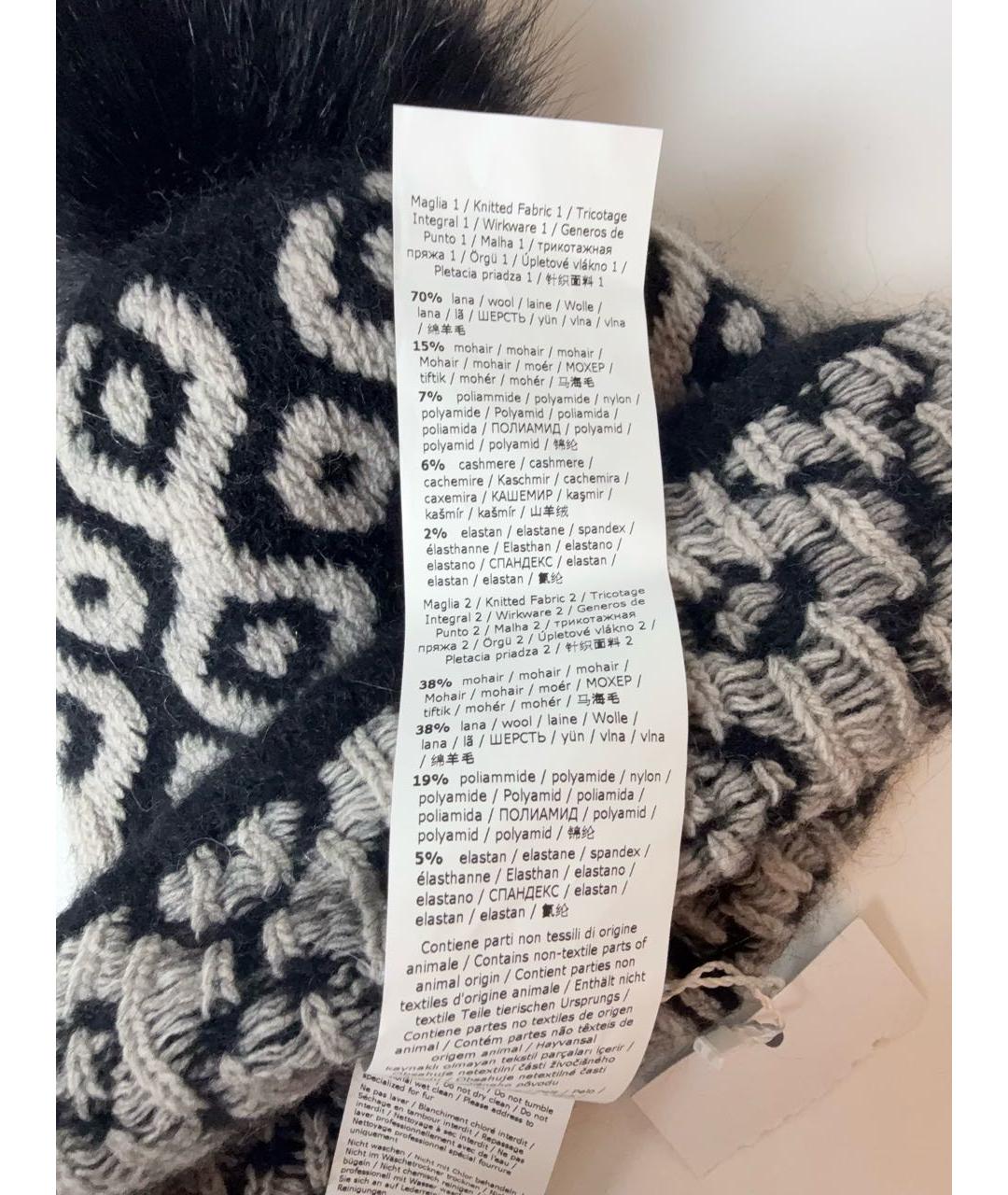 MAX MARA Черная шерстяная шапка, фото 4