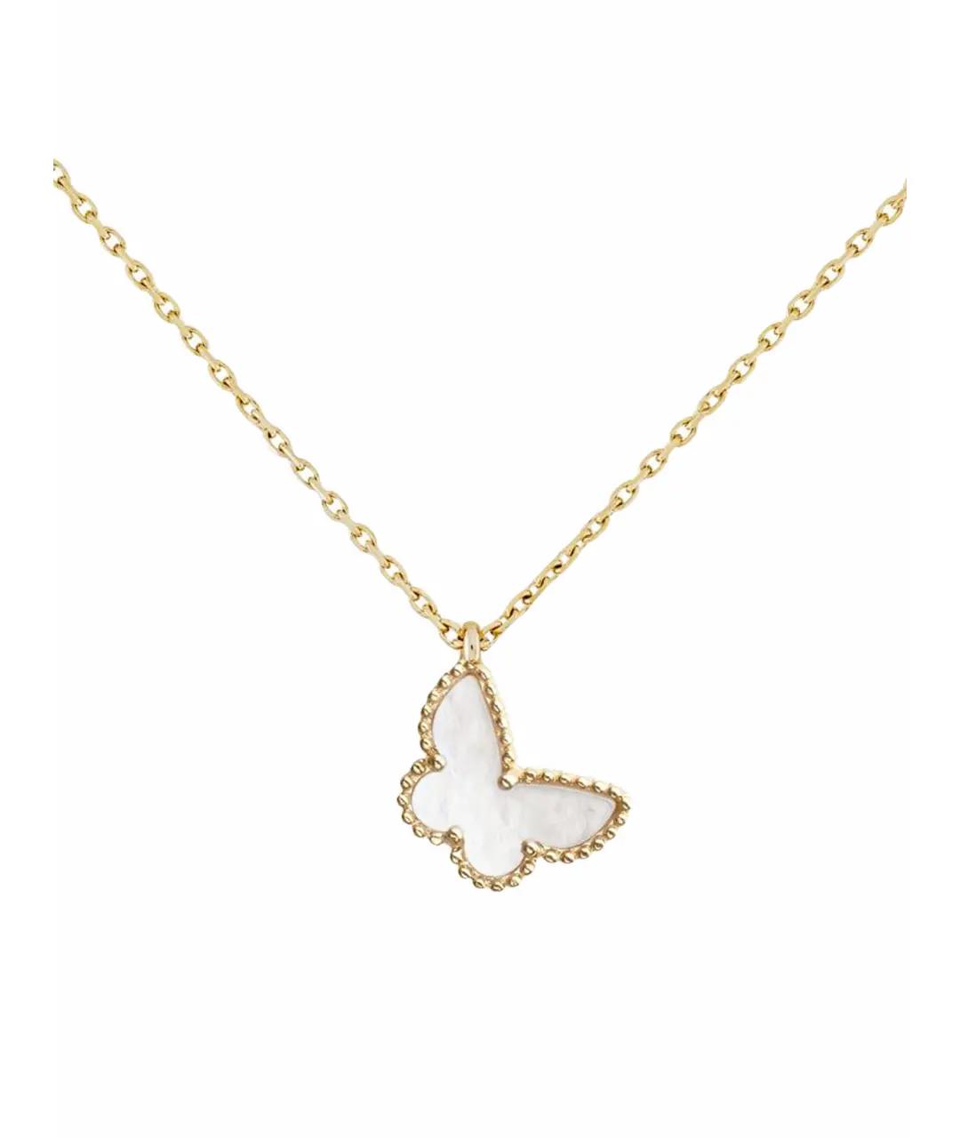 VAN CLEEF & ARPELS Белое колье из желтого золота, фото 1