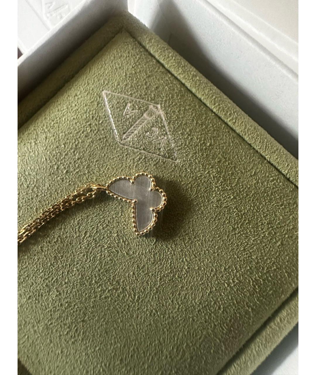 VAN CLEEF & ARPELS Белое колье из желтого золота, фото 3
