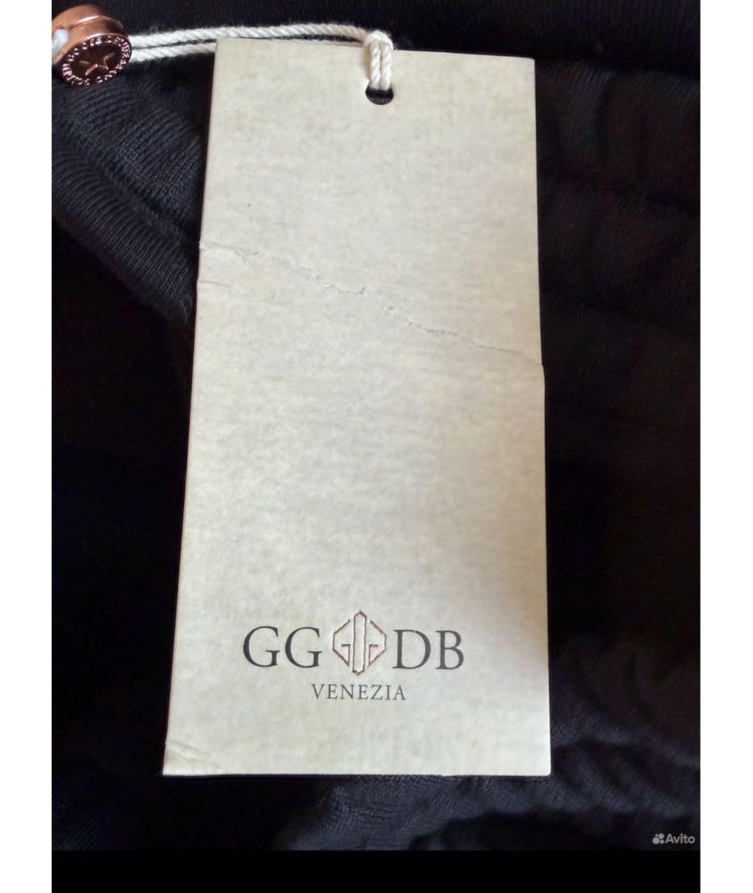 GOLDEN GOOSE Черные хлопковые брюки широкие, фото 7