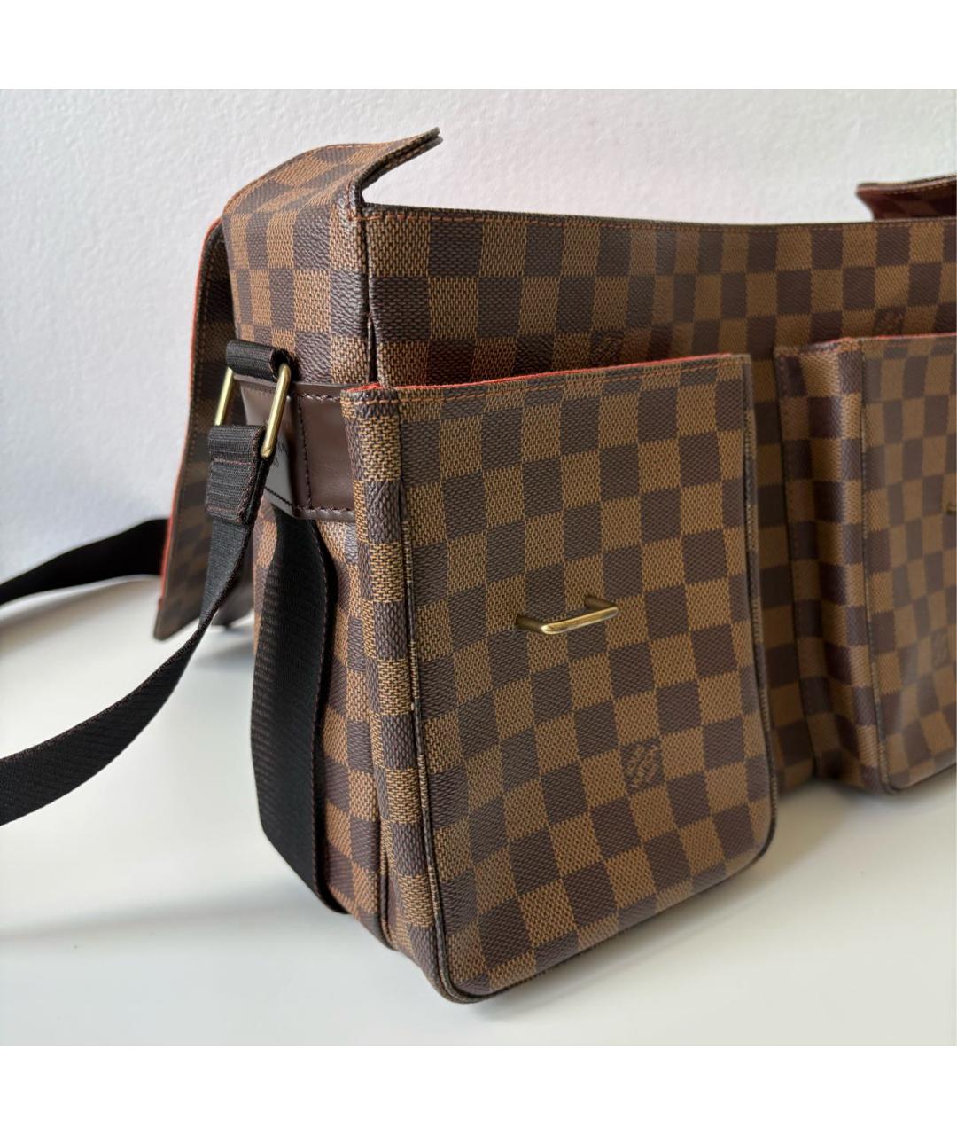 LOUIS VUITTON Коричневая сумка через плечо из канвы, фото 8