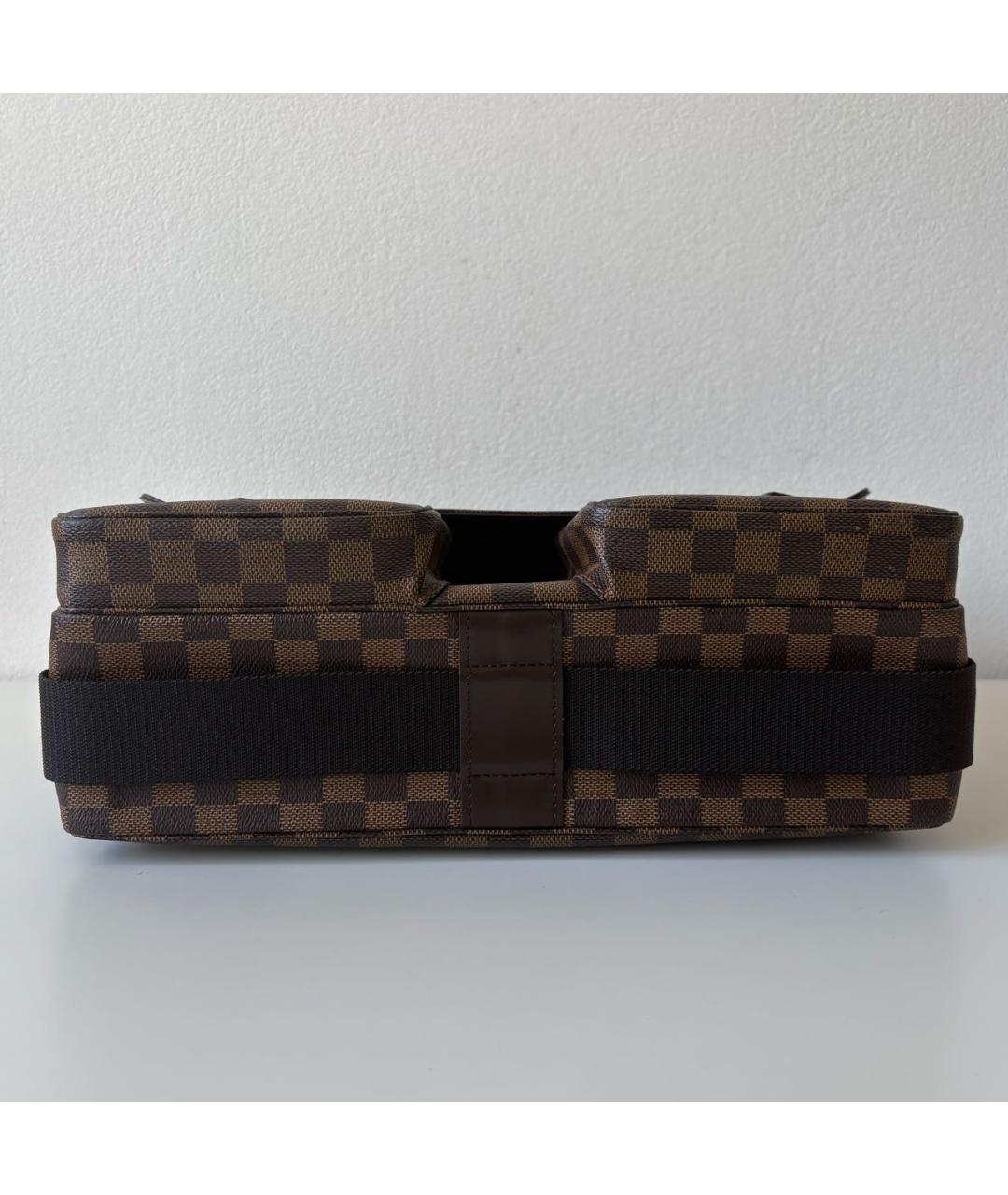LOUIS VUITTON Коричневая сумка через плечо из канвы, фото 6