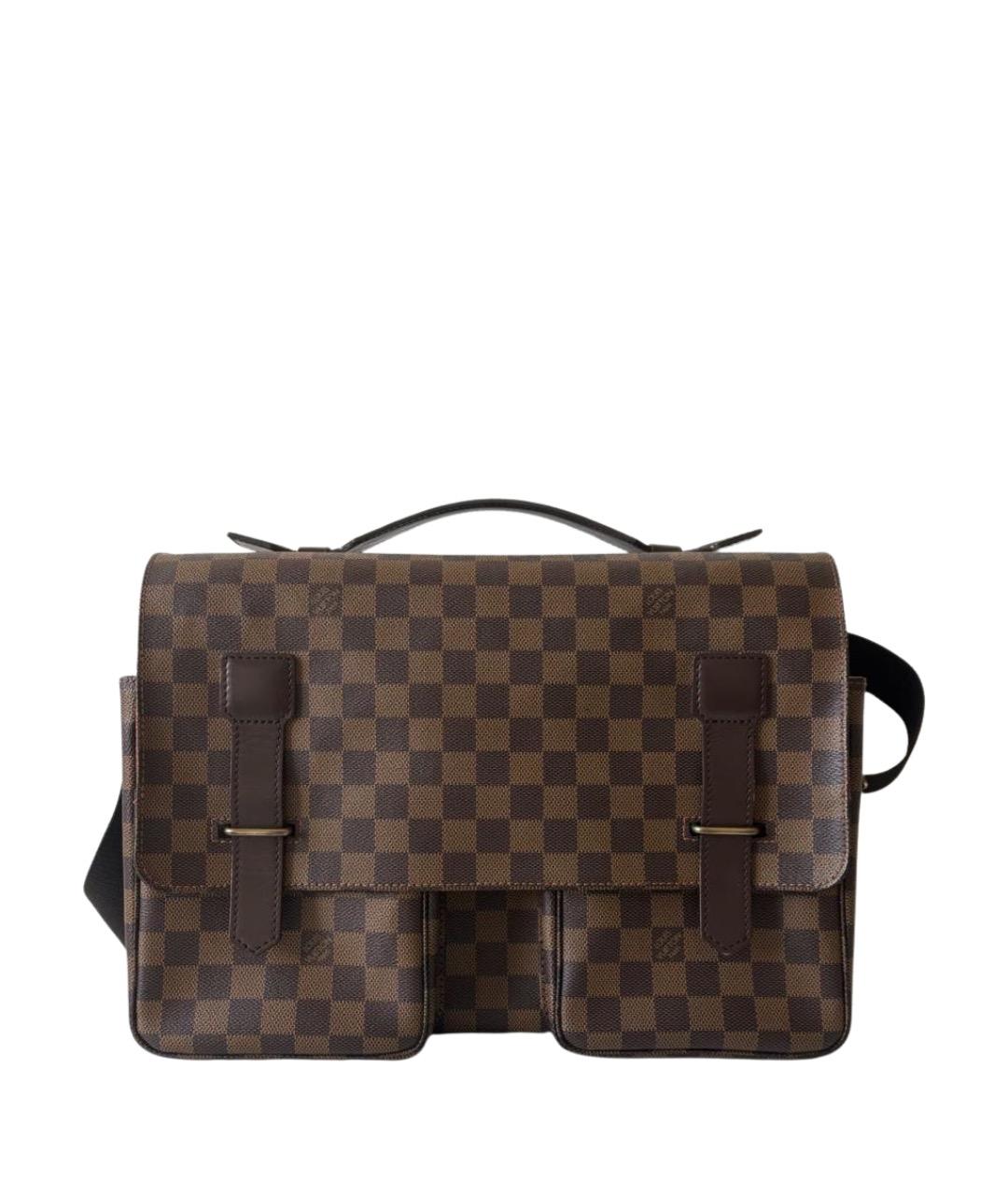 LOUIS VUITTON Коричневая сумка через плечо из канвы, фото 1