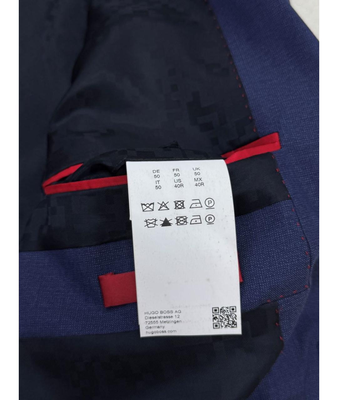 HUGO BOSS Синий классический костюм, фото 9