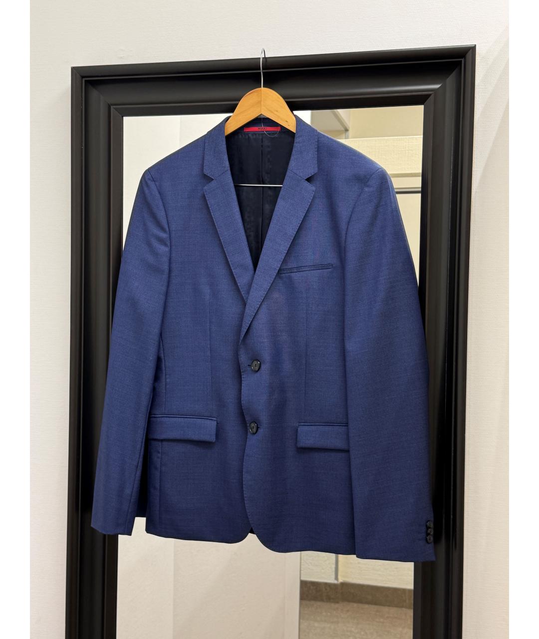 HUGO BOSS Синий классический костюм, фото 2