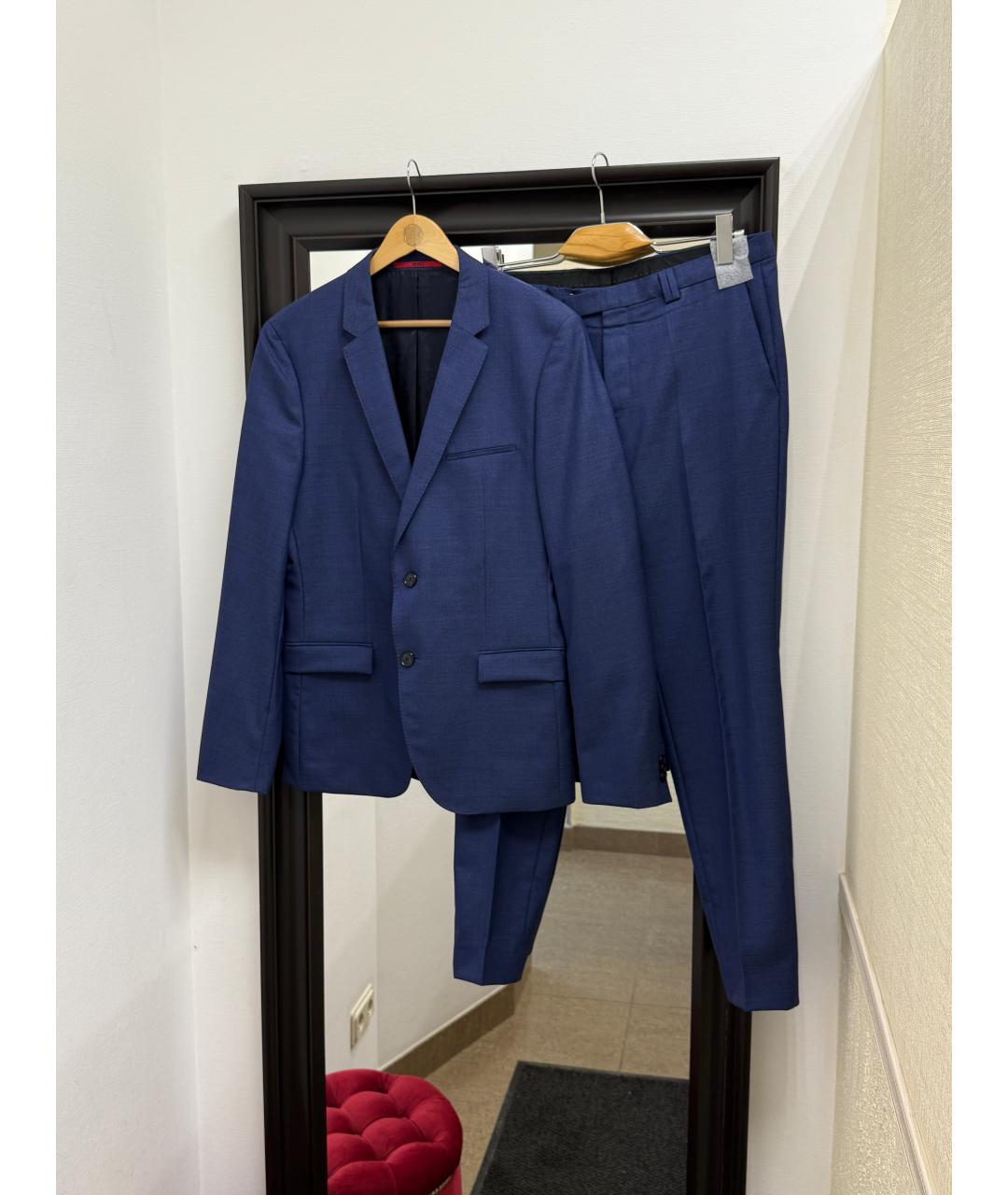 HUGO BOSS Синий классический костюм, фото 10