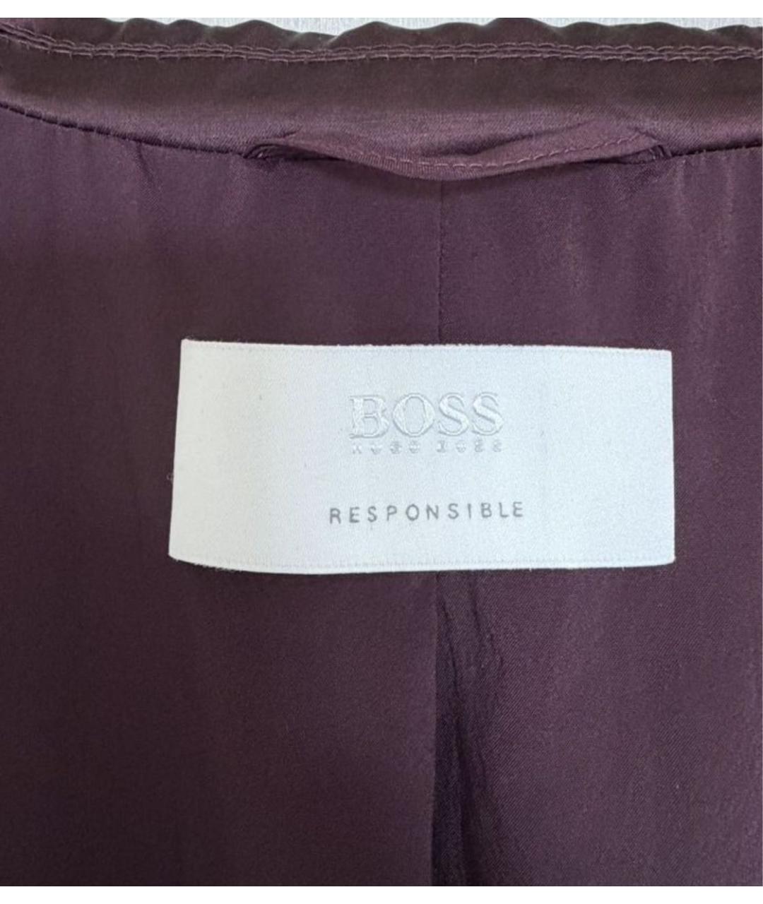 HUGO BOSS Фиолетовый вискозный жакет/пиджак, фото 3