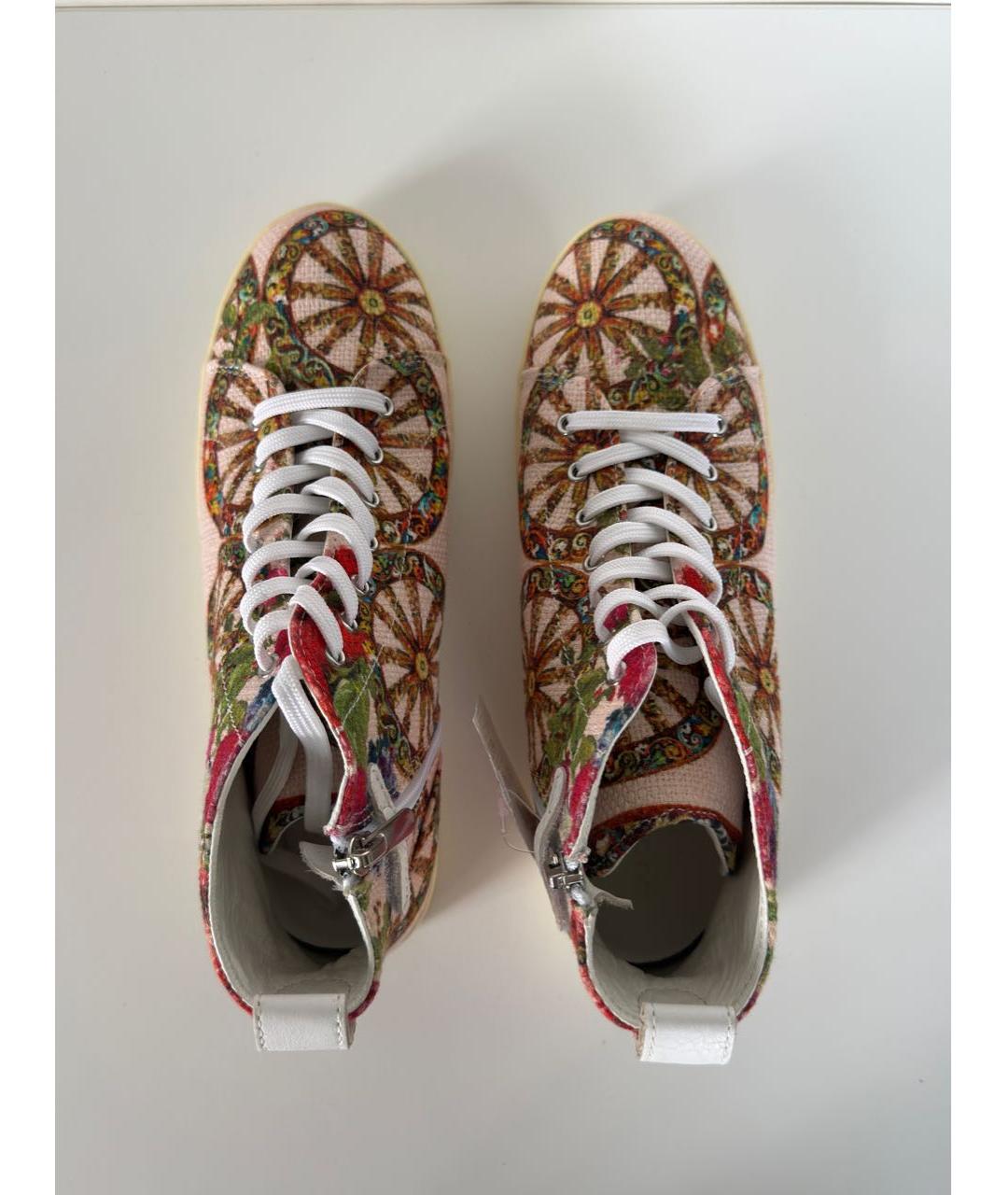 DOLCE&GABBANA Мульти текстильные кеды, фото 3