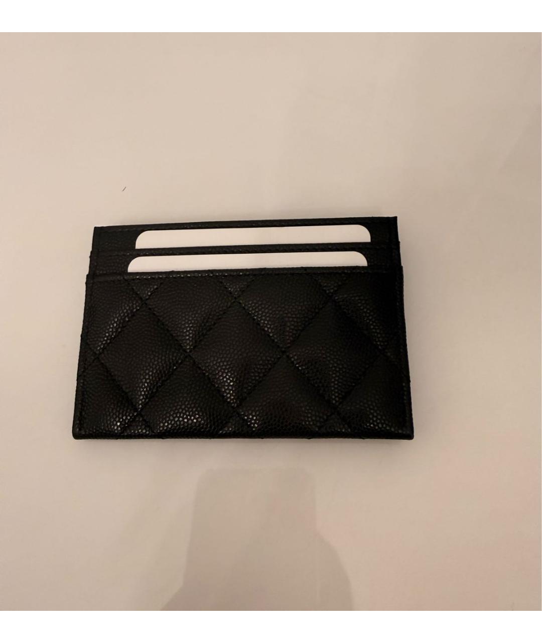 CHANEL Черная кожаная визитница, фото 2