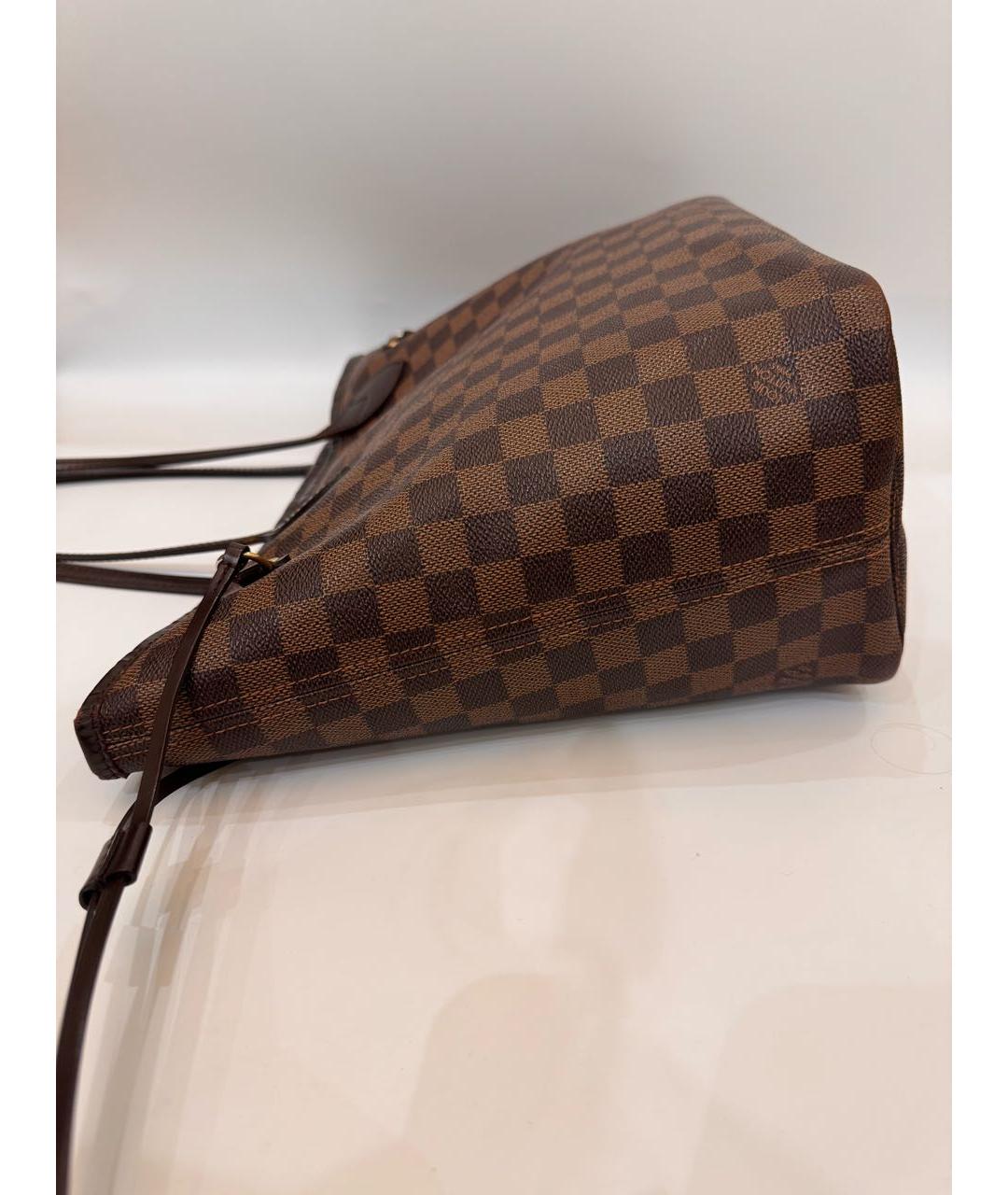 LOUIS VUITTON Коричневая сумка тоут из канвы, фото 5