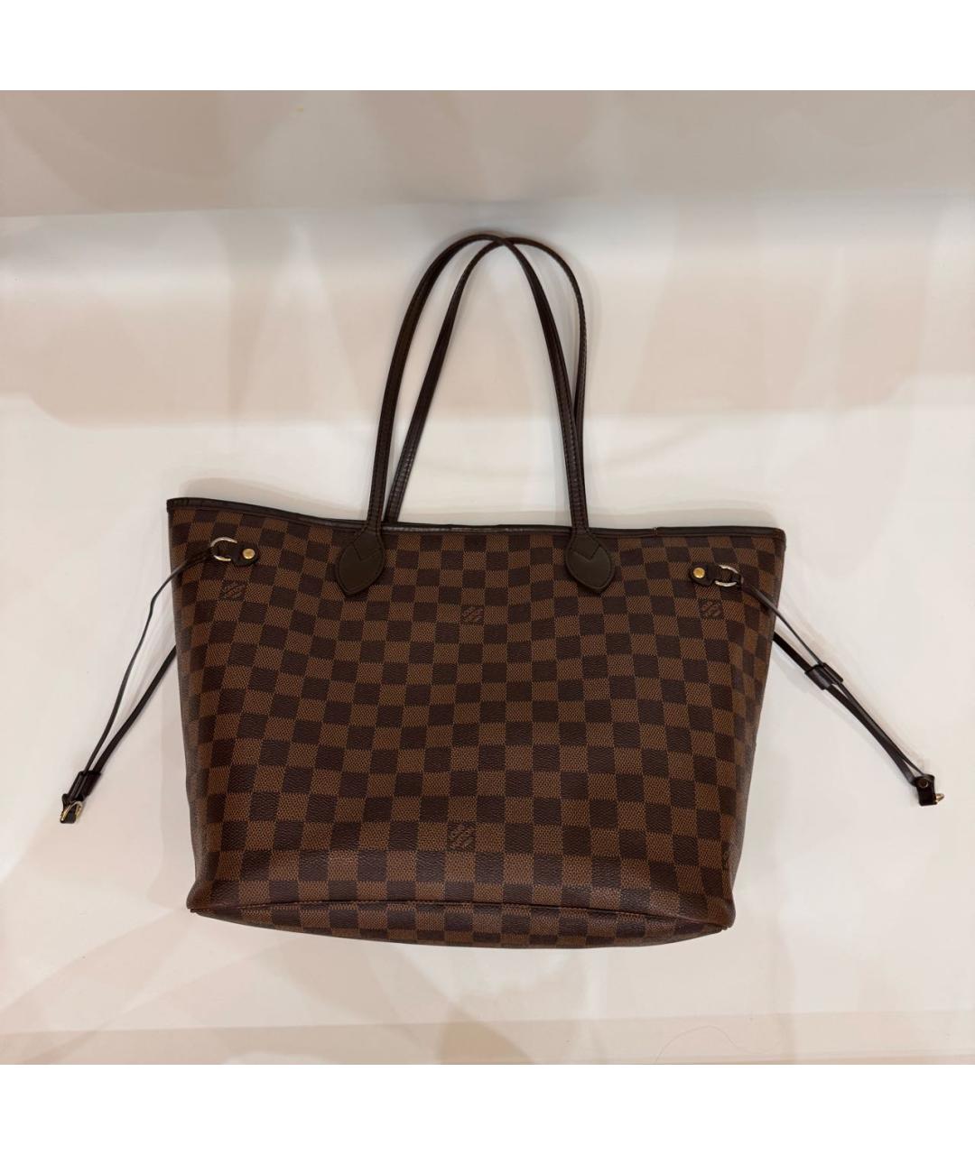 LOUIS VUITTON Коричневая сумка тоут из канвы, фото 2