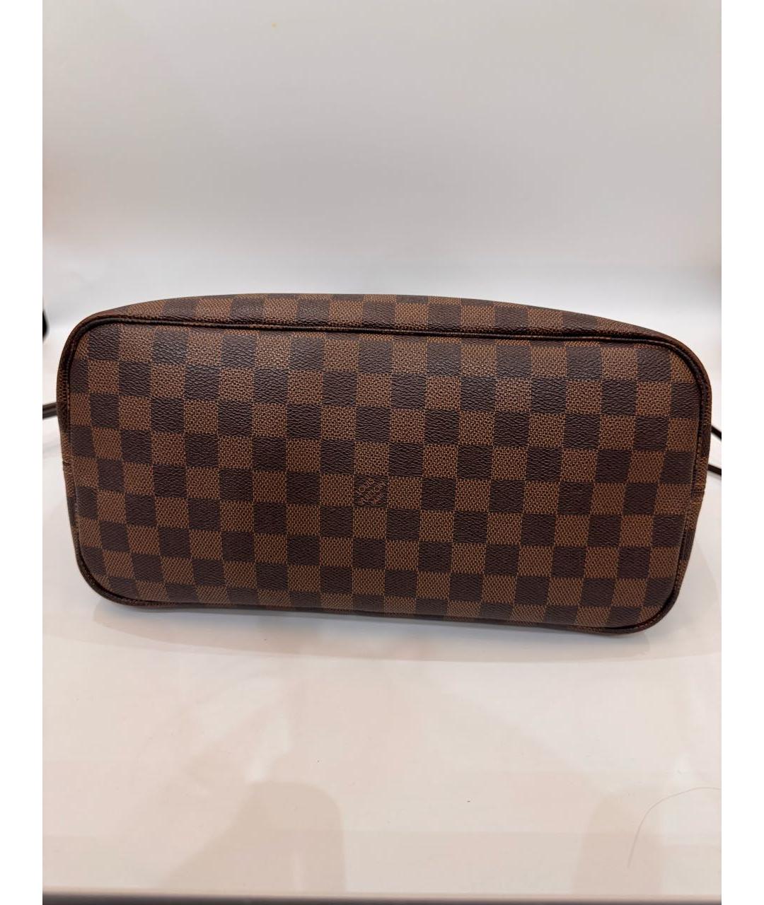 LOUIS VUITTON Коричневая сумка тоут из канвы, фото 4