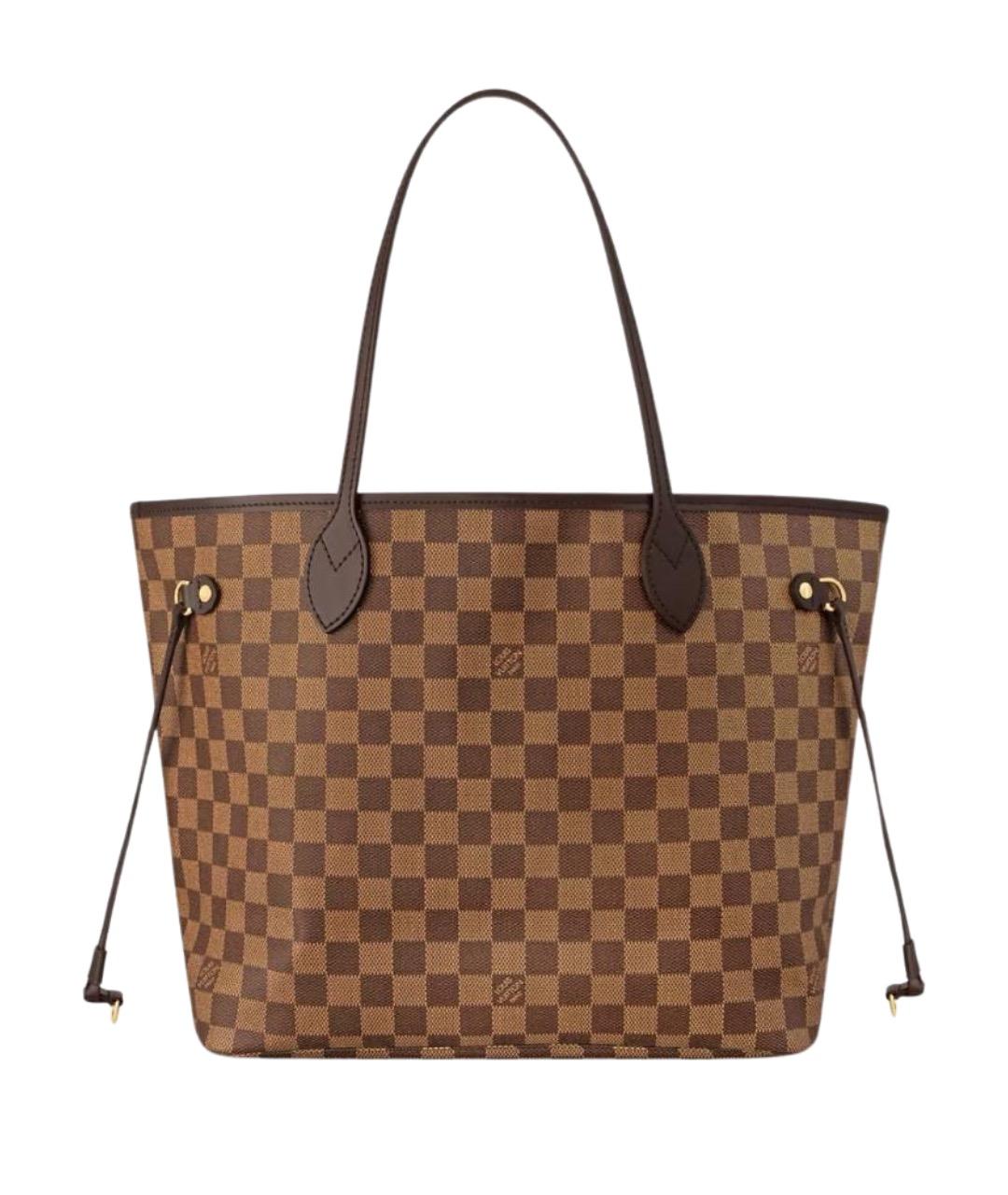 LOUIS VUITTON Коричневая сумка тоут из канвы, фото 1