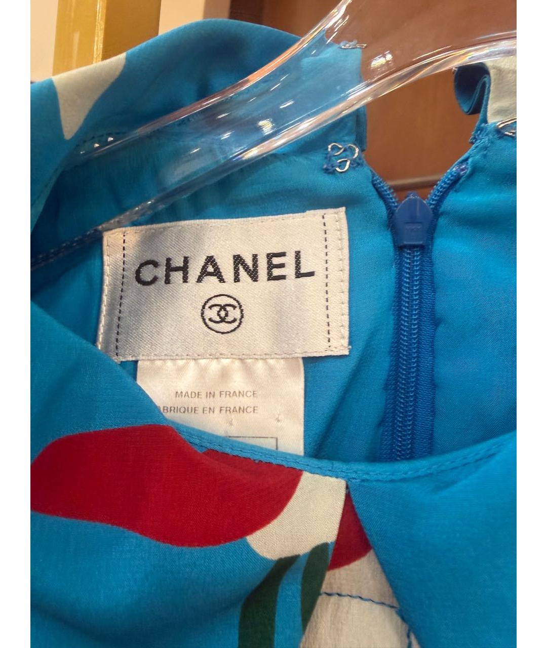 CHANEL Мульти шелковое повседневное платье, фото 3