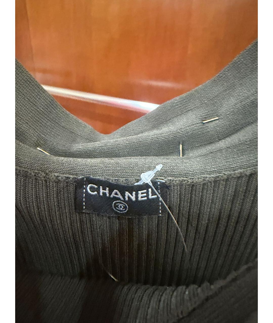 CHANEL Зеленое вискозное вечернее платье, фото 3