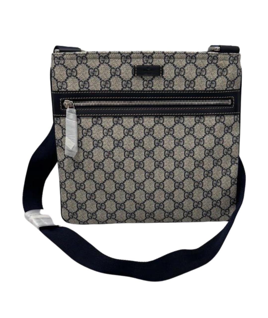 GUCCI Бежевая сумка на плечо из канвы, фото 1