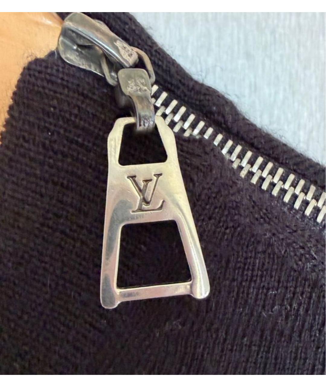 LOUIS VUITTON Черный шерстяной джемпер / свитер, фото 4