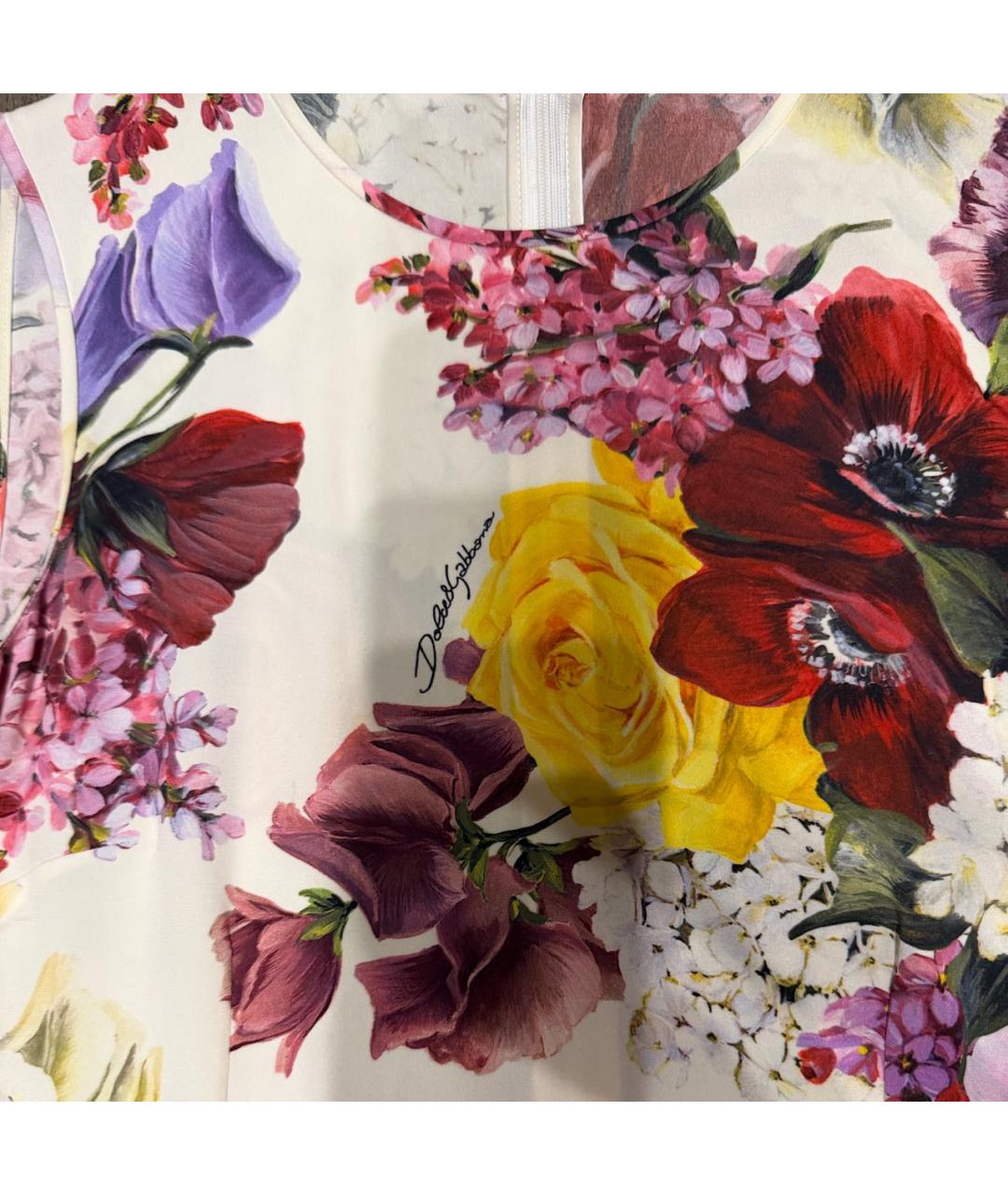DOLCE&GABBANA Мульти шелковая блузы, фото 4