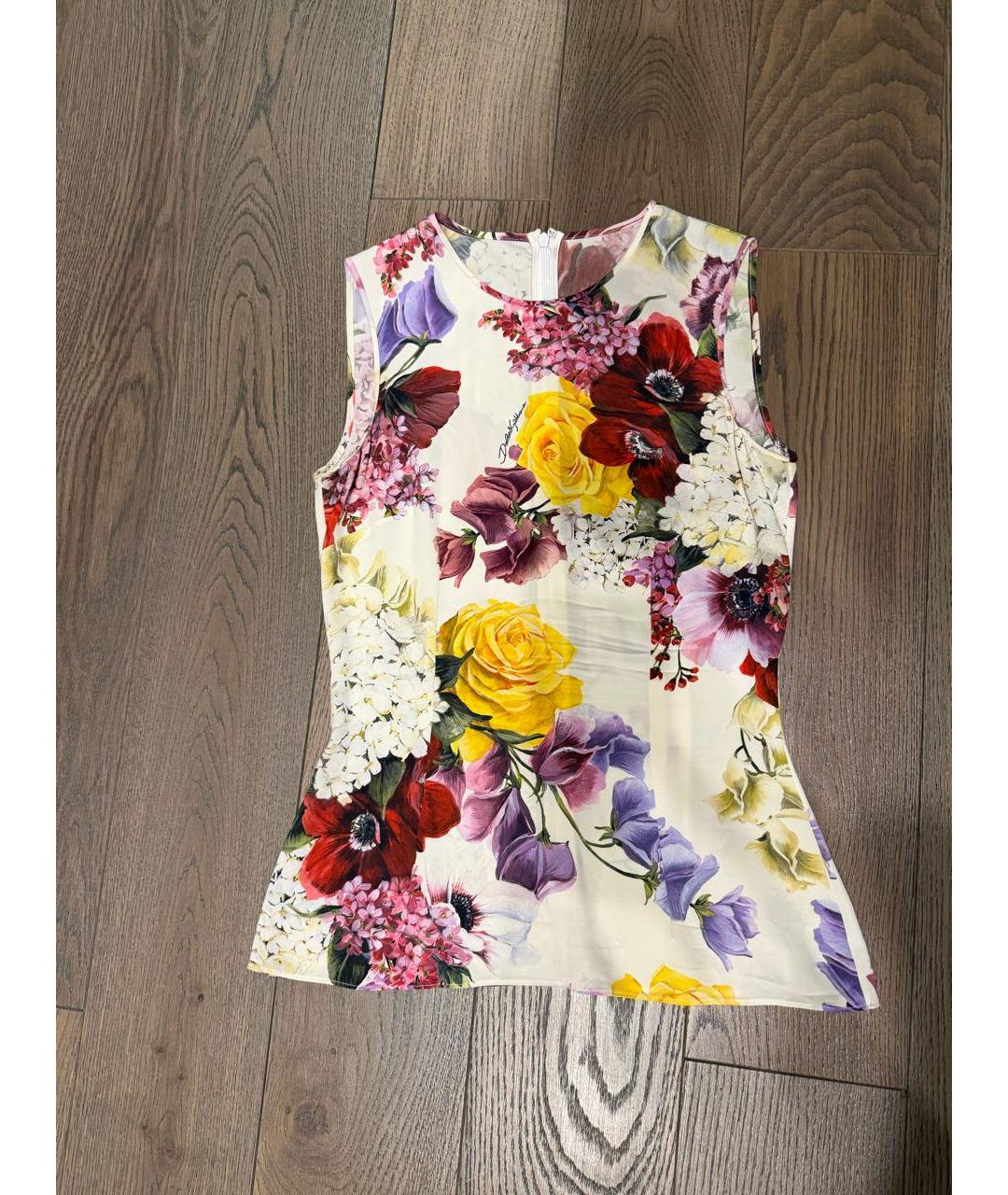 DOLCE&GABBANA Мульти шелковая блузы, фото 5