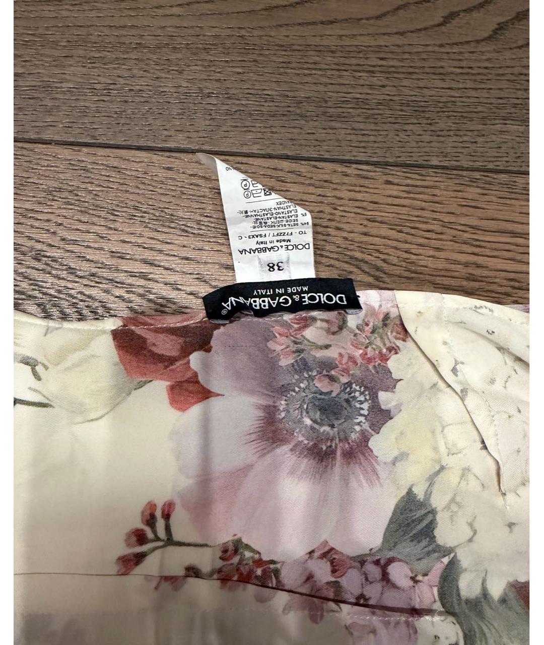 DOLCE&GABBANA Мульти шелковая блузы, фото 3