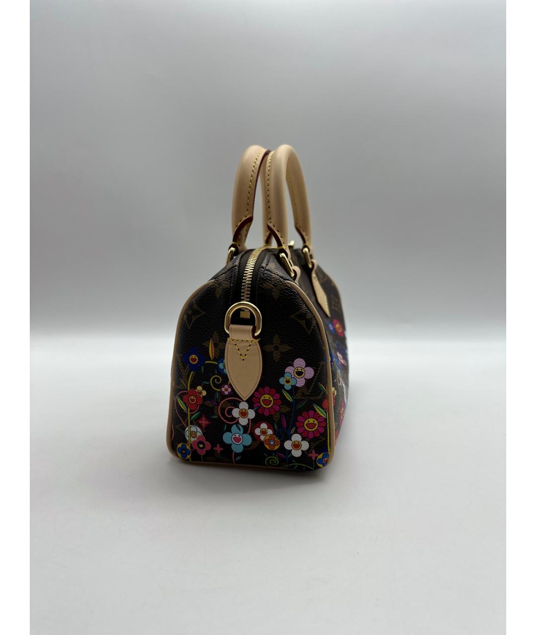 LOUIS VUITTON Коричневая сумка с короткими ручками из канвы, фото 2