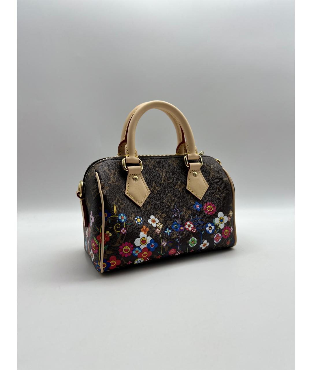LOUIS VUITTON Коричневая сумка с короткими ручками из канвы, фото 7