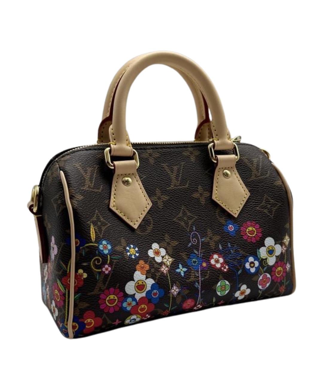 LOUIS VUITTON Коричневая сумка с короткими ручками из канвы, фото 1