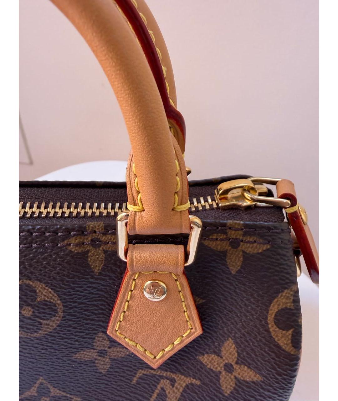 LOUIS VUITTON Коричневая сумка через плечо из канвы, фото 5