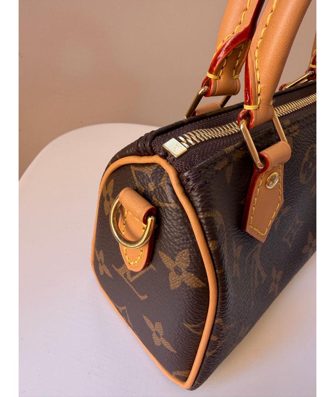 LOUIS VUITTON Коричневая сумка через плечо из канвы, фото 2