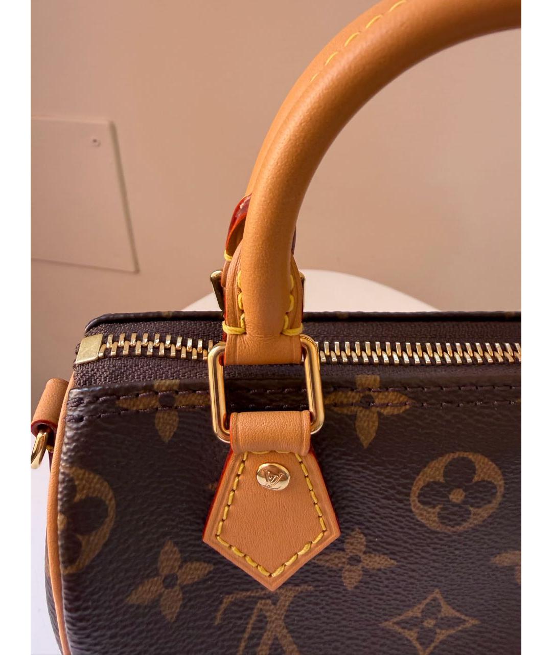 LOUIS VUITTON Коричневая сумка через плечо из канвы, фото 6