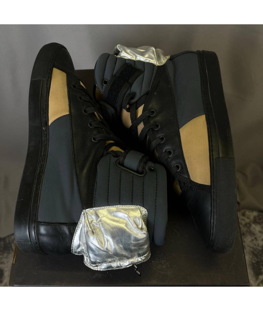 RAF SIMONS Оранжевые высокие кроссовки / кеды, фото 4