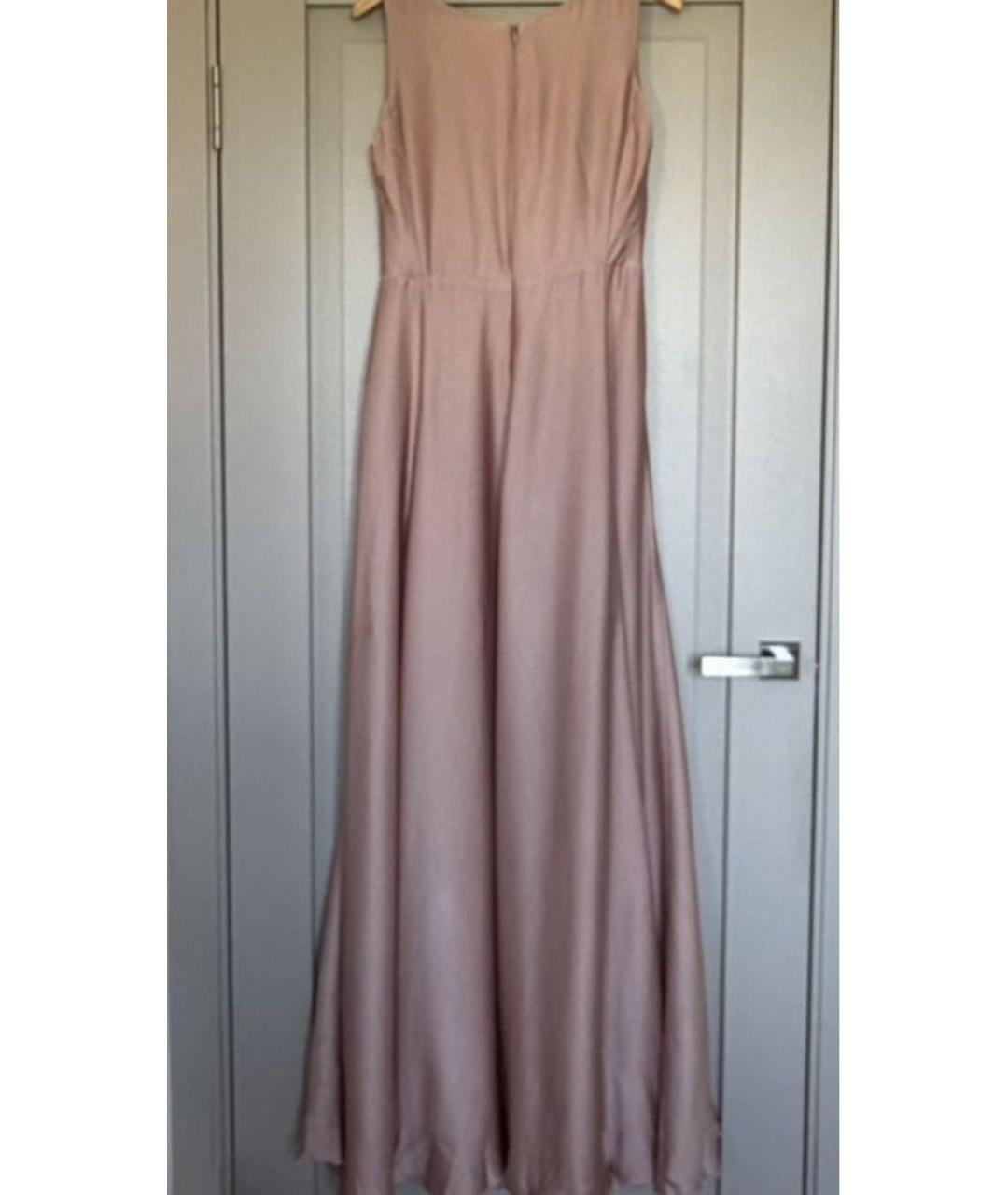 MAX MARA Розовое ацетатное вечернее платье, фото 2