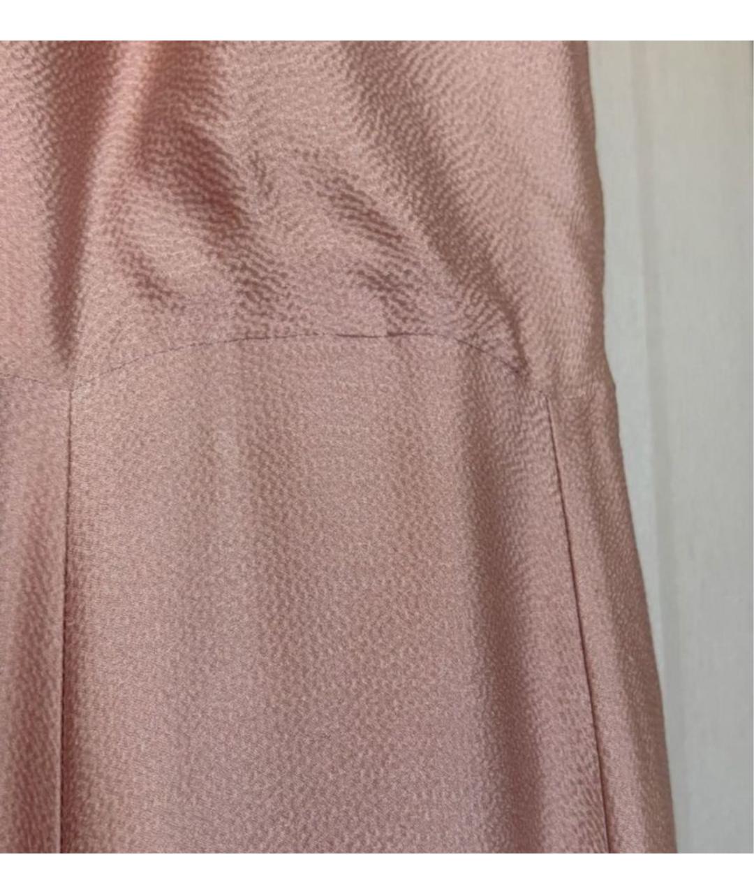MAX MARA Розовое ацетатное вечернее платье, фото 6