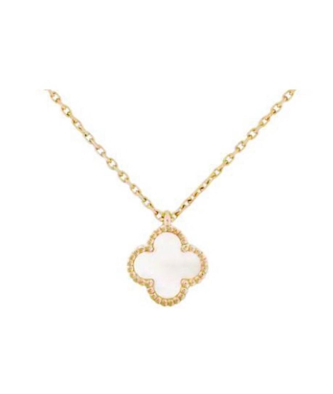 VAN CLEEF & ARPELS Белое колье из желтого золота, фото 1