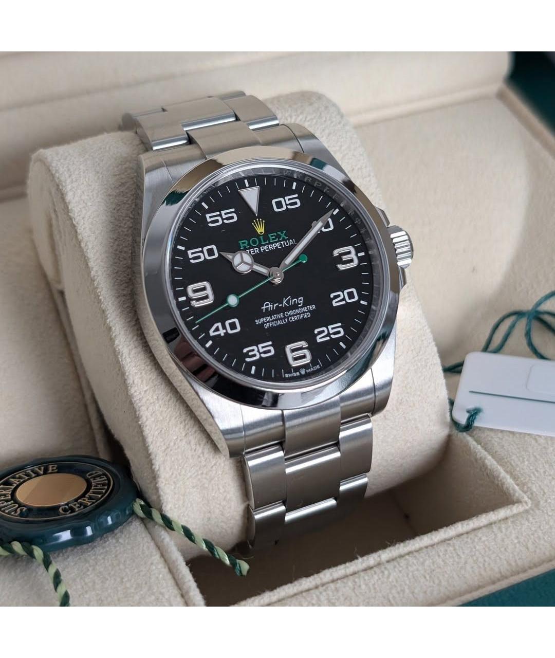 ROLEX Черные часы, фото 2