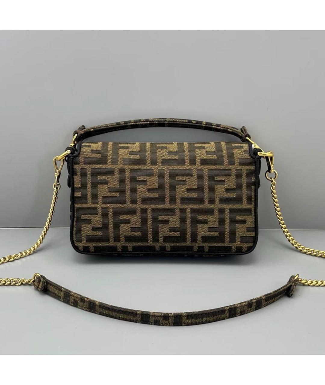 FENDI Коричневая сумка через плечо, фото 2