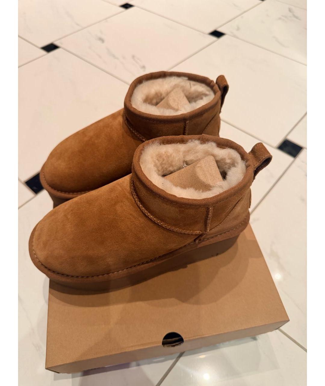 UGG Коричневые полусапоги, фото 3