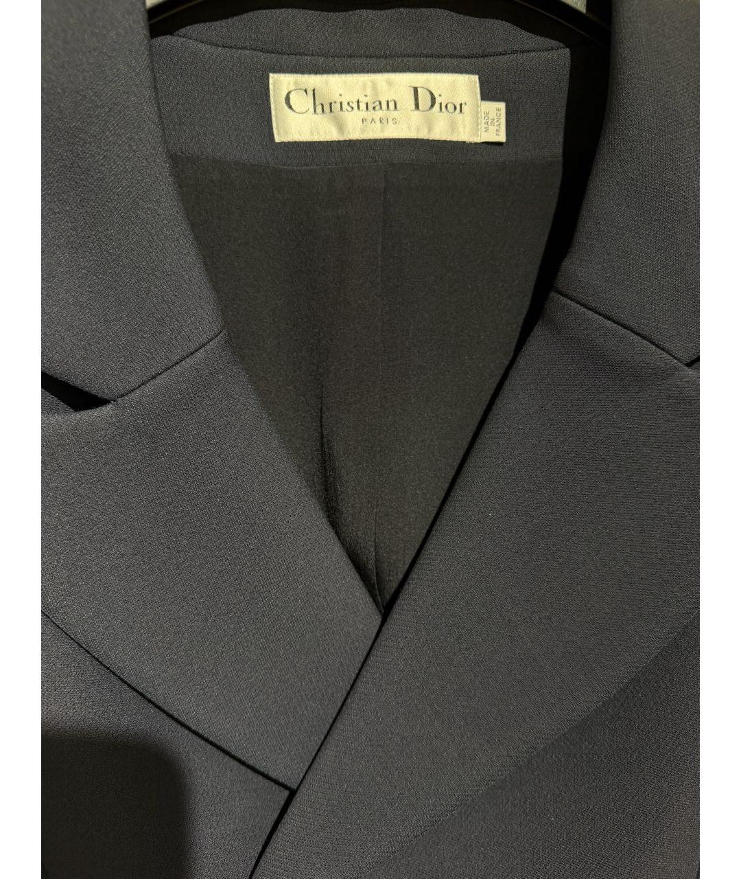 CHRISTIAN DIOR Темно-синий шерстяной жилет, фото 3