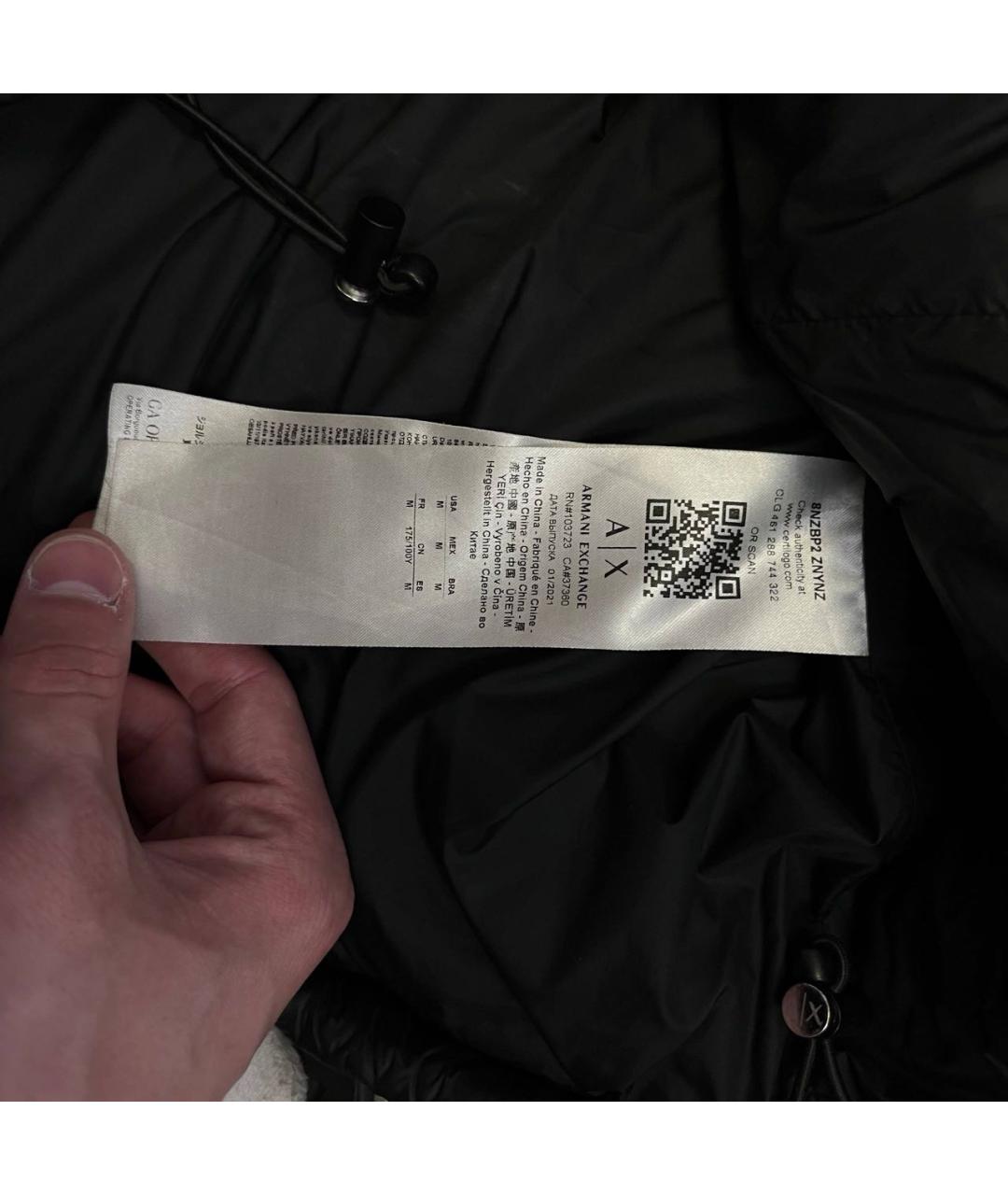 ARMANI EXCHANGE Черная куртка, фото 5