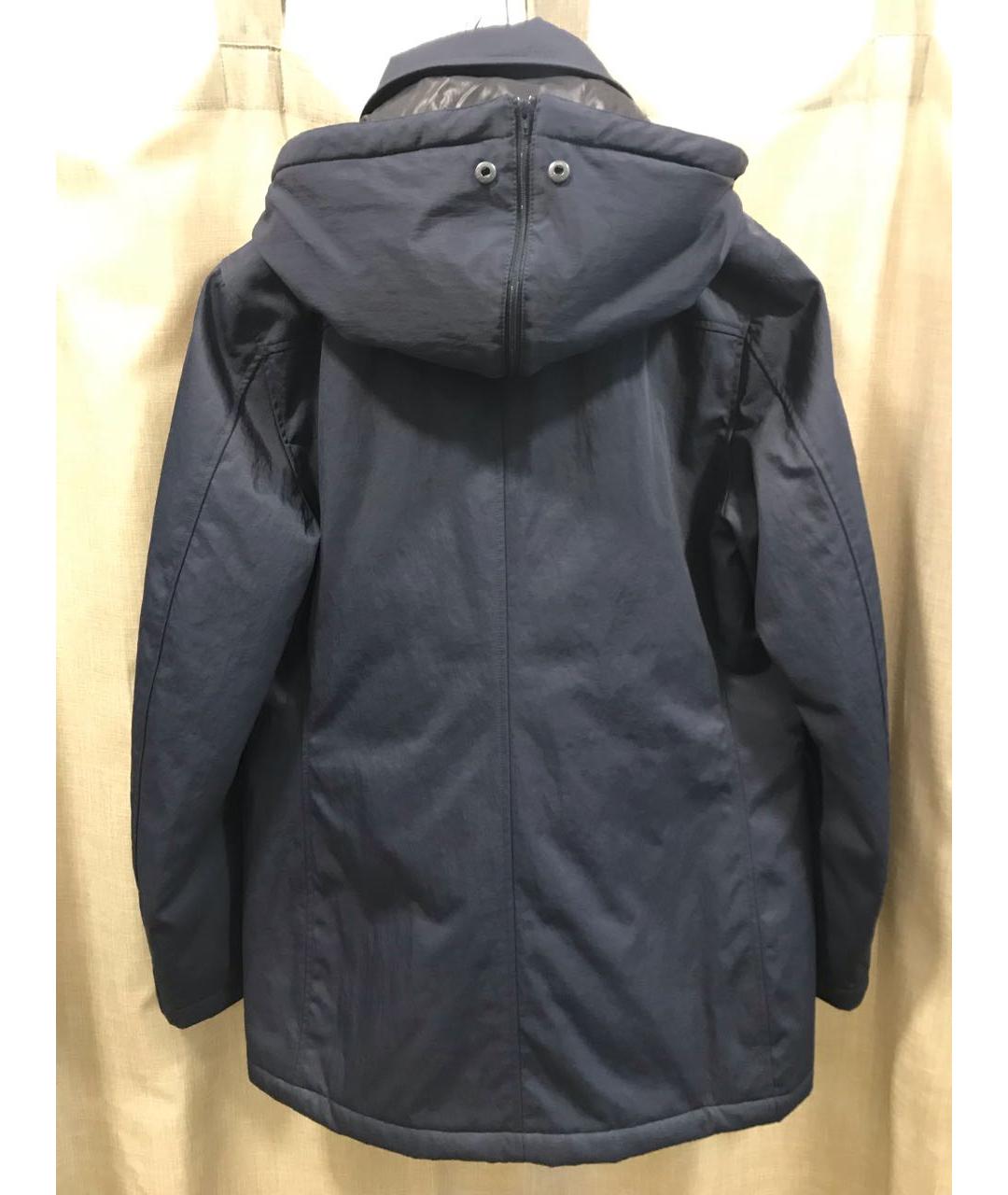 KENZO Темно-синяя полиамидовая парка, фото 6
