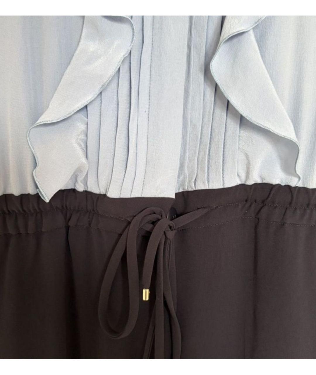 MAX MARA Голубой шелковый комбинезон, фото 5