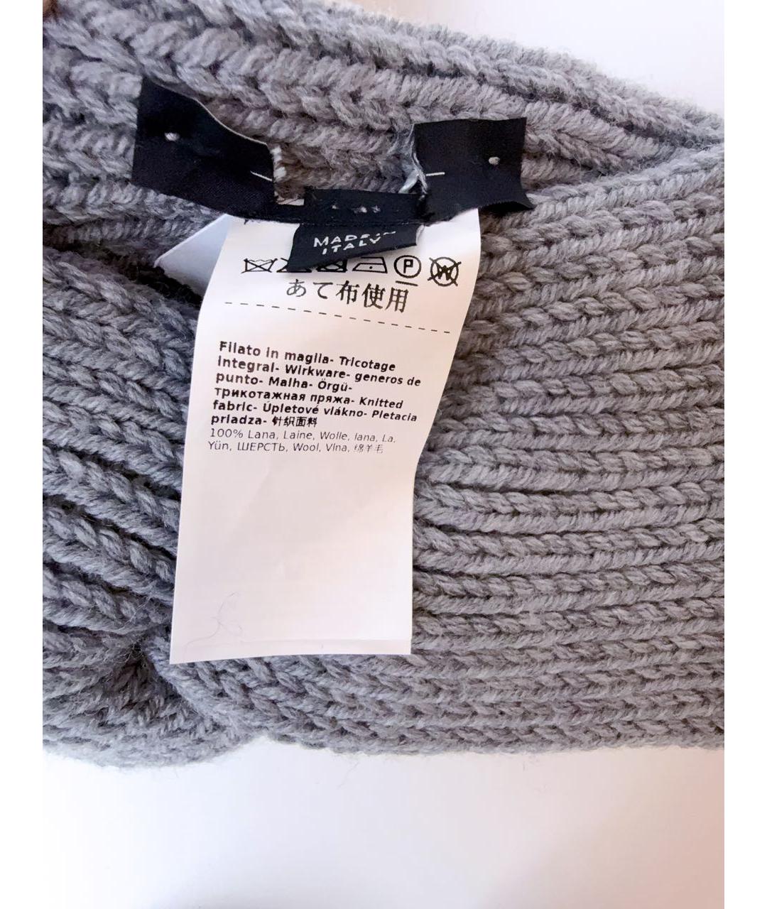 WEEKEND MAX MARA Серая шерстяная повязка на голову, фото 3
