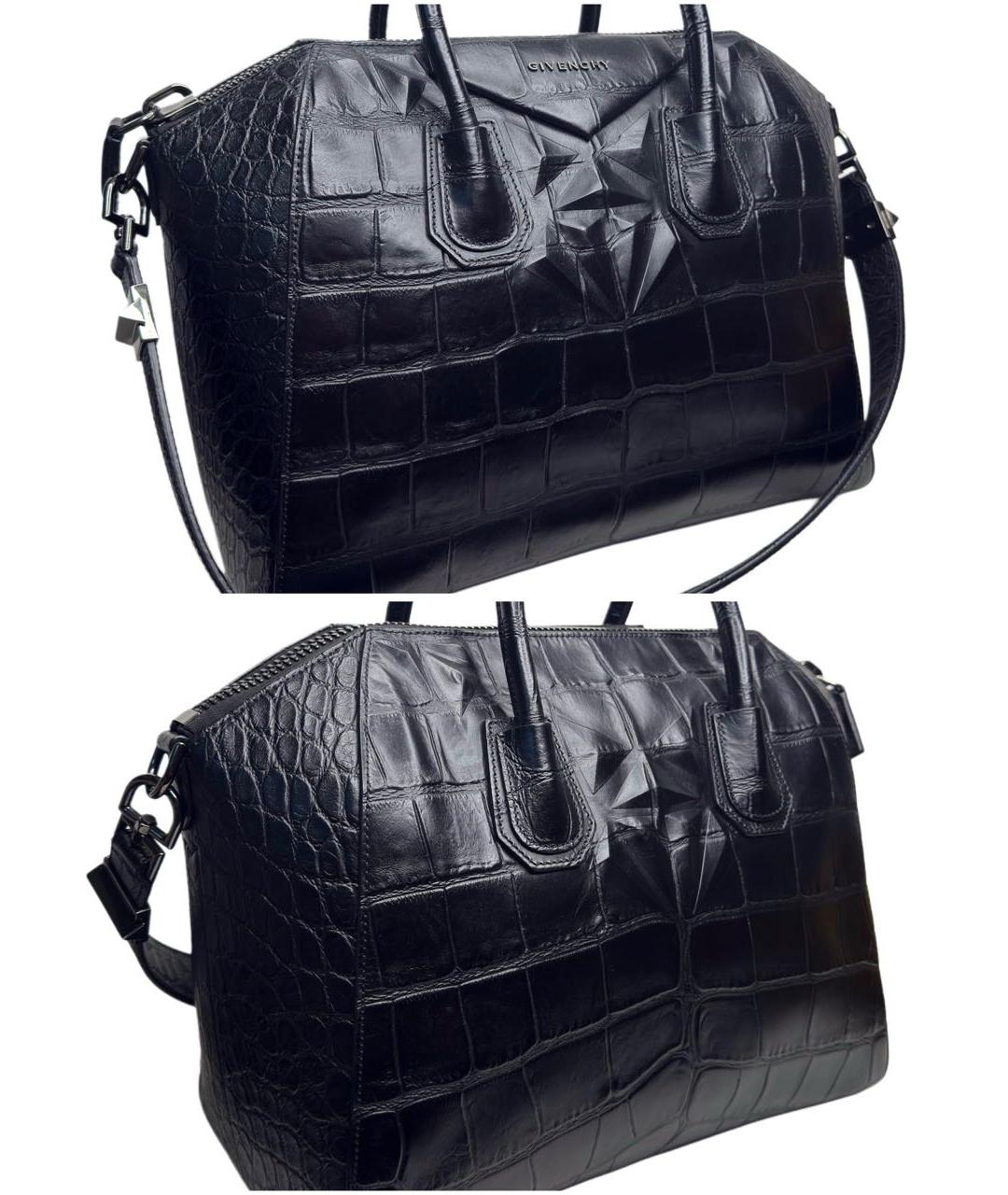GIVENCHY Черная кожаная сумка через плечо, фото 3